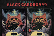 Aged Black Cardboard Textures, a Texture Graphic by Jeff Finley (Thumbnail 1 of 7)