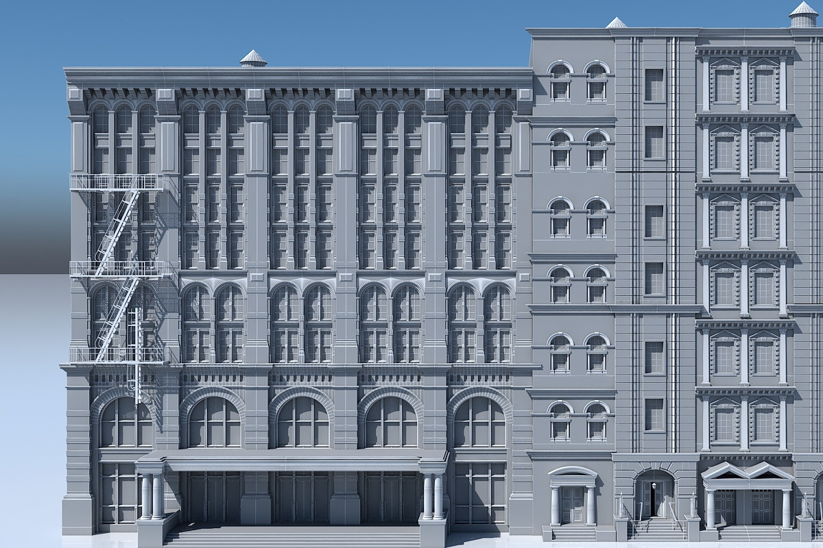 Commercial Building Facade 20, an Architecture 3D Model by Giimann (Photo 11 of 13)