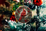 Christmas Ornament Bundle 3d, an Illustration by Moon Studio (Thumbnail 2 of 11)