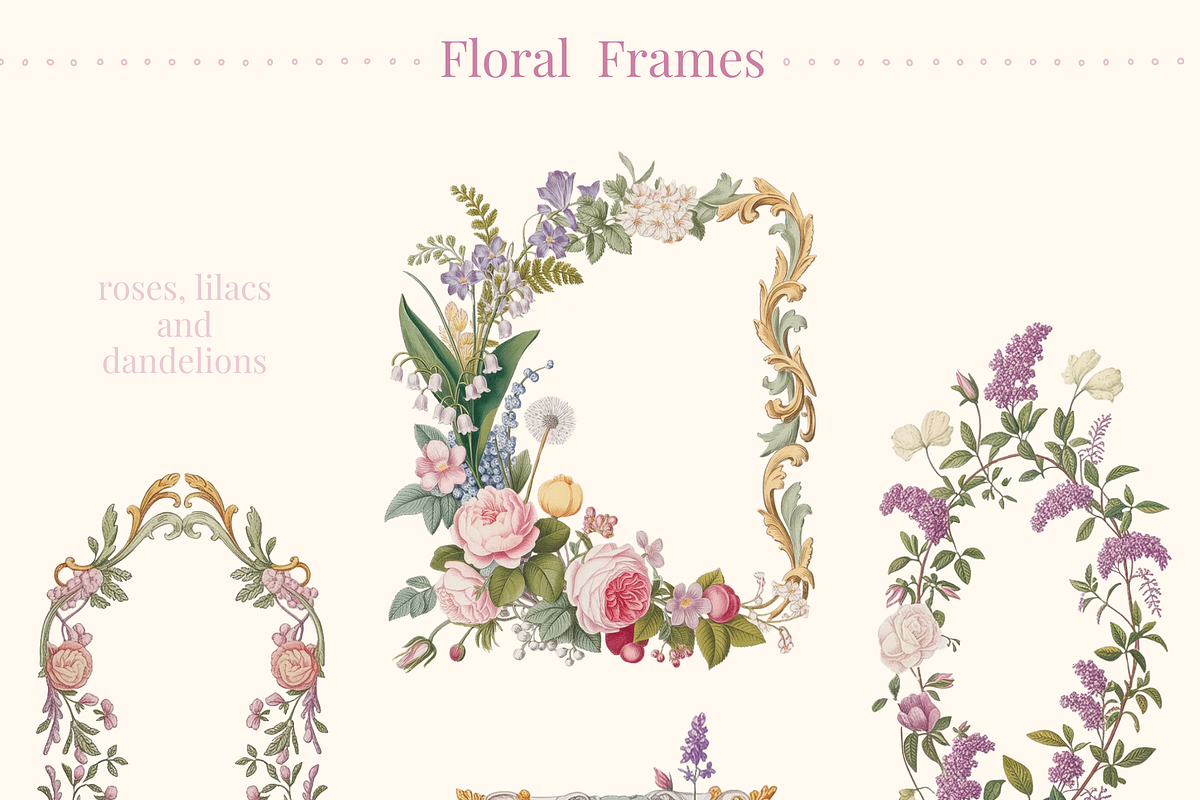 Ornamenta Antiqua - Vintage Florals, a Decorative Illustration by TatianaCociorva (Photo 3 of 4)