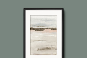 Minimalist Watercolor Landscapes