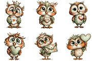 Whimsical Kawaii Valentine Owl PNG, an Illustration by CraftArtStudio (Thumbnail 4 of 6)