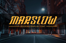 Marslow | Modern Display Font