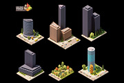 Vector isometric world map elements, an Object Illustration by tele52 (Thumbnail 38 of 39)