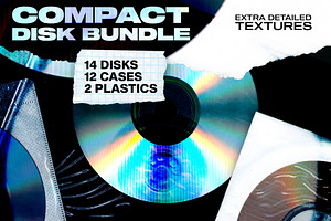 Extra-detailed CD textures, CD cases
