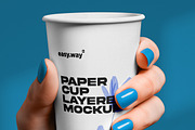 Hand Holding Paper Cup PSD Mockup, a Mockup by easy.way (Thumbnail 4 of 5)