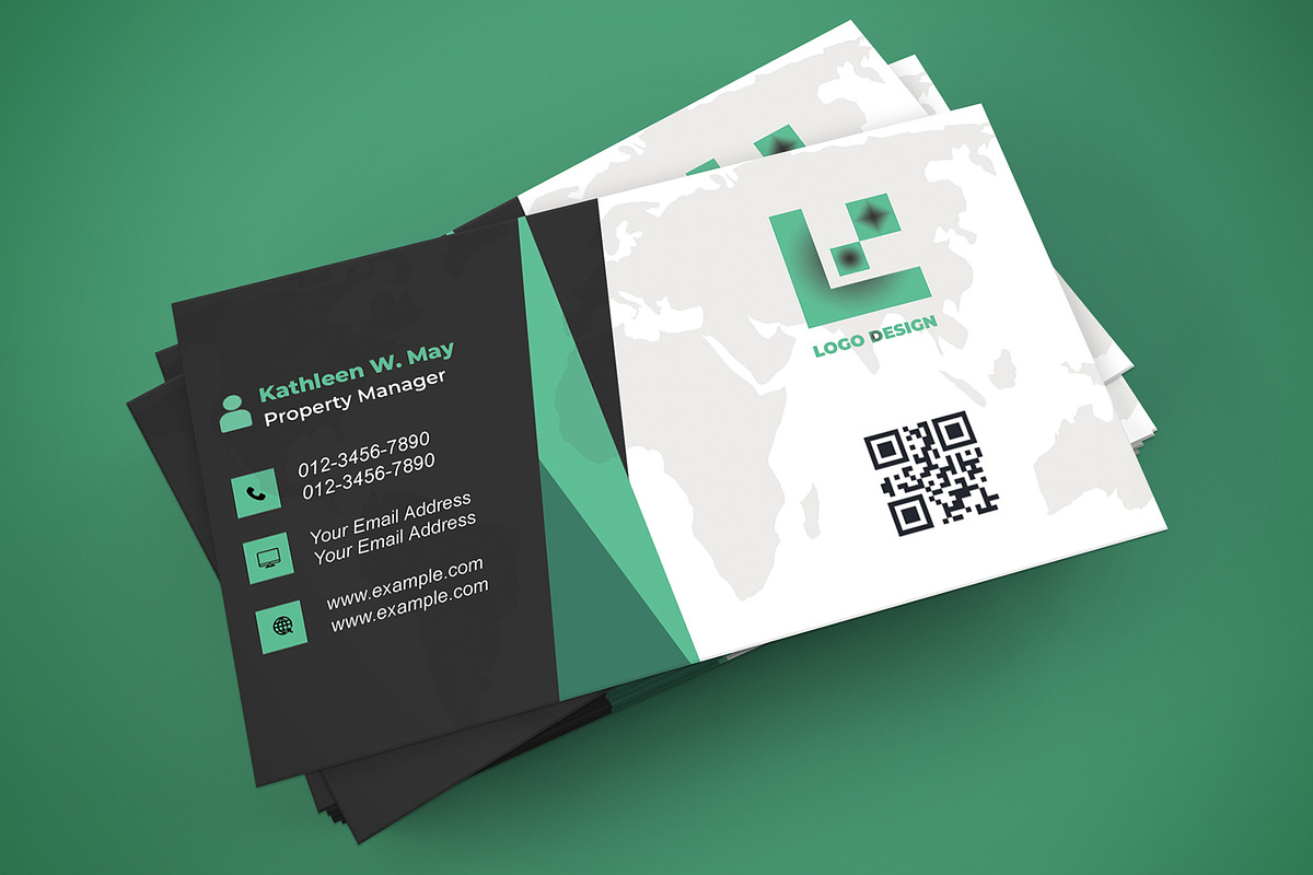 Real Estate Agent Card PSD preview 7