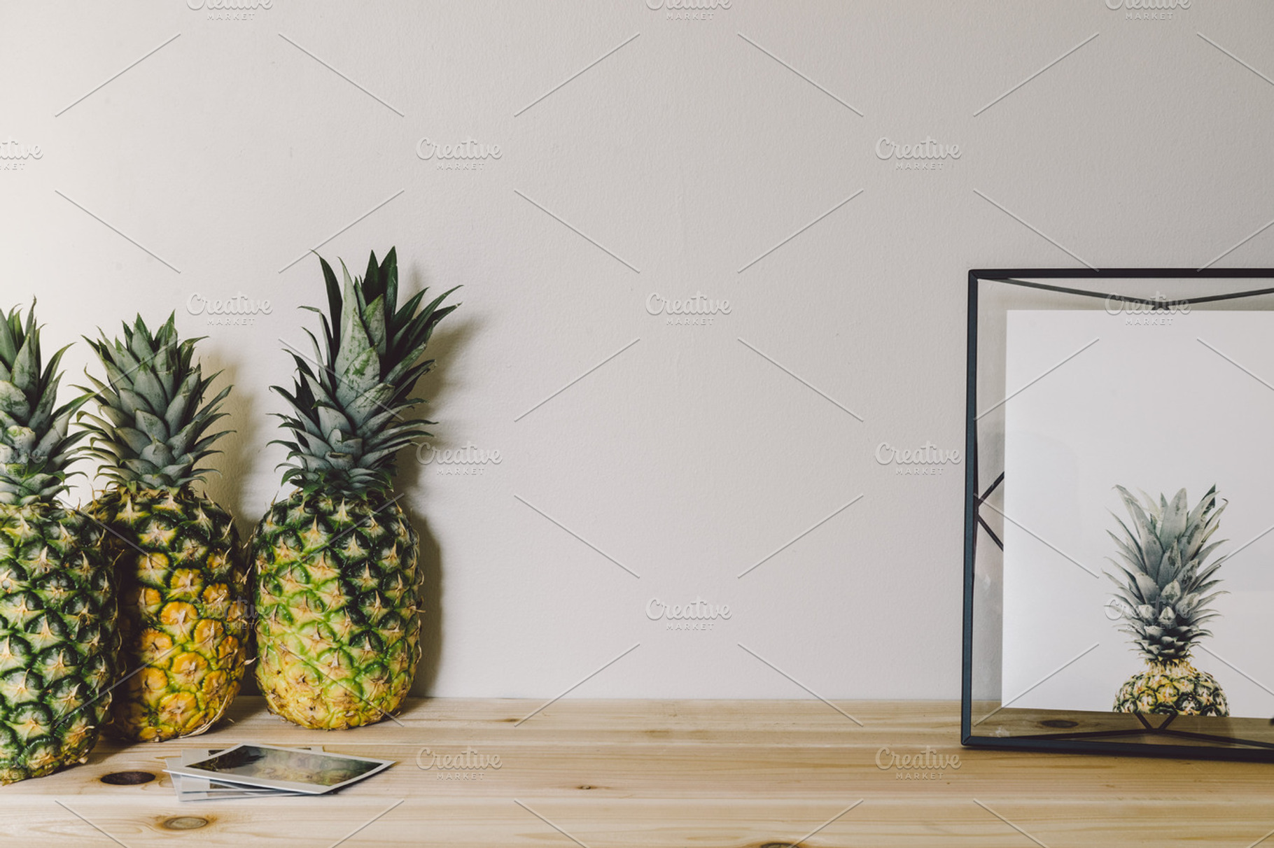 Pineapples and Framed Pineapple, a Food & Drink Photo by Pineapple Shop