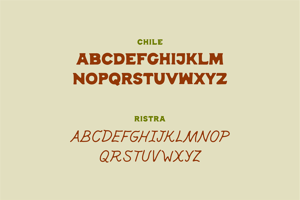Chile Ristra, a Font by MEG BURK CHOI (Photo 2 of 3)