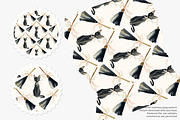 black cat seamless pattern, a Pattern Graphic by Pink Studio Art (Thumbnail 2 of 4)