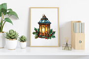 Watercolor Christmas Stained Glass, an Illustration by Canvas Craft (Thumbnail 5 of 6)
