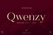 Qwenzy - Modern Serif, a Serif Font by Typia Nesia (Thumbnail 1 of 9)