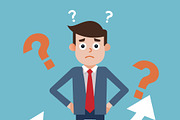 businessman stands at a crossroads, a Person Illustration by SouravDesign (Thumbnail 3 of 3)