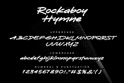Rockaboy Hymne – Handwritten Display, a Handwritten Font by Fikryal Studio (Thumbnail 12 of 12)