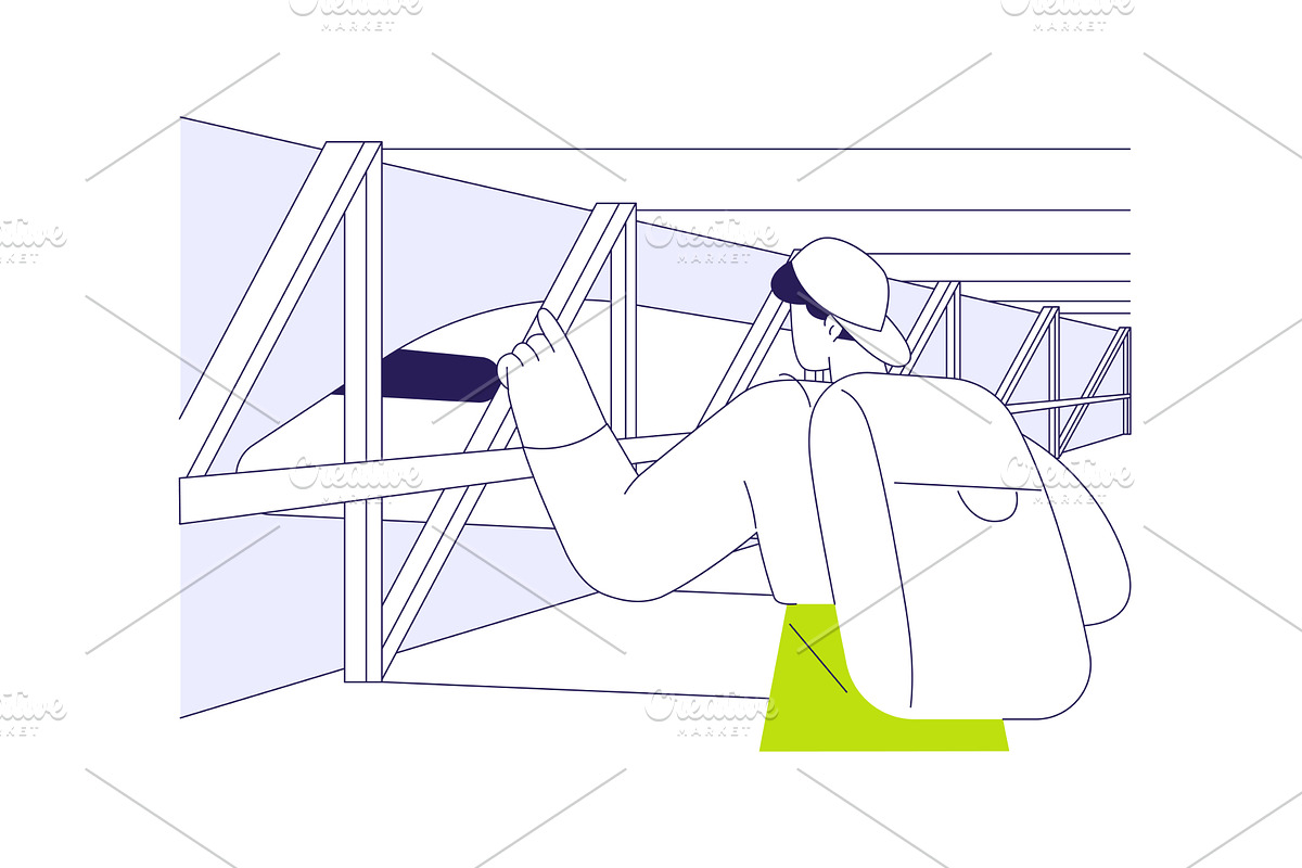 Boarding abstract concept vector, a Transportation Illustration by Visual Generation