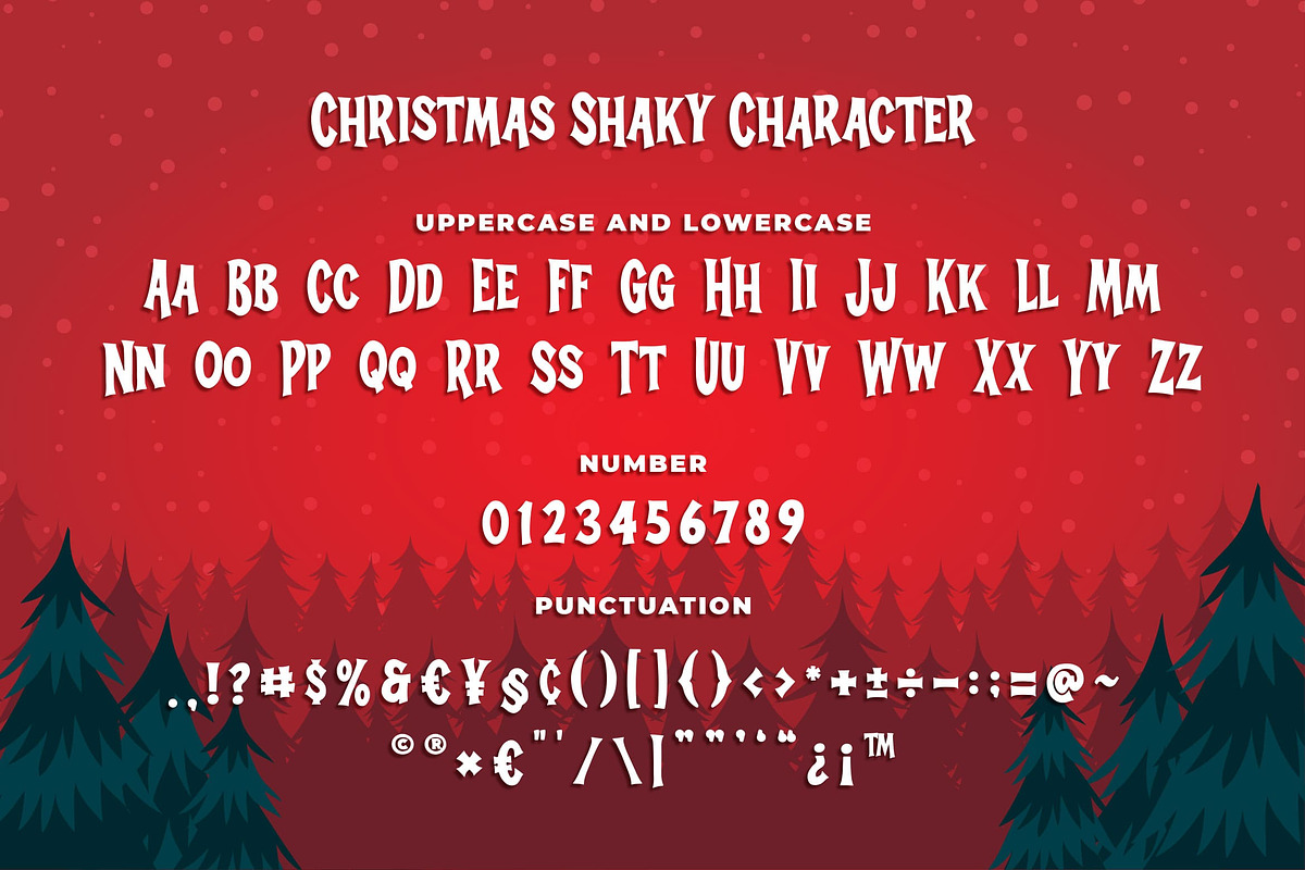 Christmas Shaky a Bouncy Display Fo, a Sans Serif Font by Blankids Studio (Photo 6 of 7)