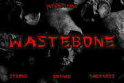 Wastebone Blackletter Gothic Font, a Blackletter Font by Fontmine Studio (Thumbnail 1 of 7)