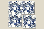 Tie dye, ethnic blue indigo shapes, a Pattern Graphic by Nocito Design (Thumbnail 2 of 4)