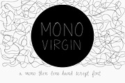 Mono Virgin Script, a Script Font by Becris (Thumbnail 1 of 5)