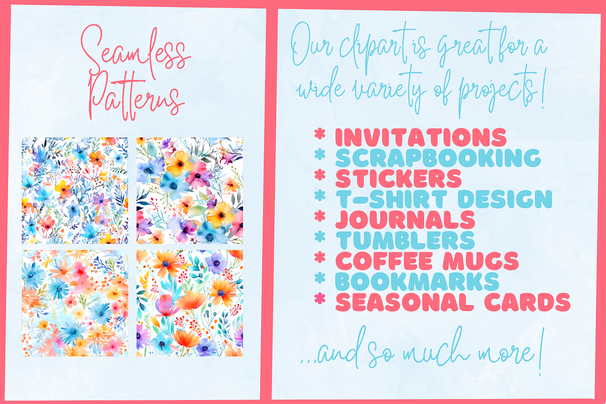 A Touch Of Summer Flowers, a Decorative Illustration by Whimsy & Wishes (Photo 4 of 5)
