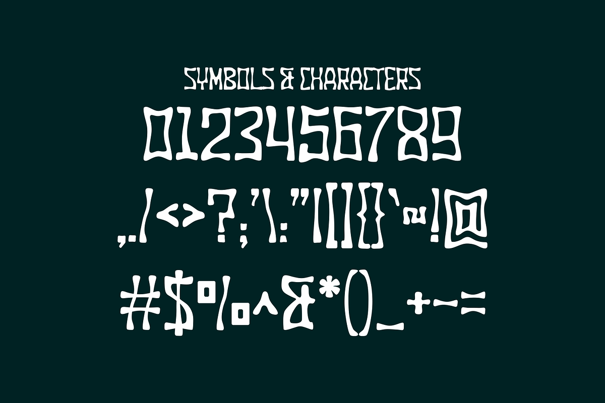 Burno - Funky Font, a Sans Serif Font by lelevien (Photo 3 of 4)