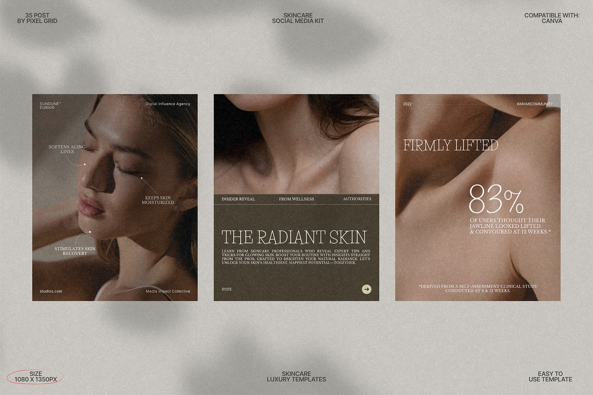 Skincare Canva Posts for IG preview 8