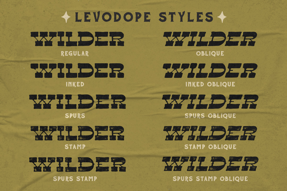 Levo Dope + Extras, a Slab Serif Font by Sitintahitam (Photo 2 of 10)