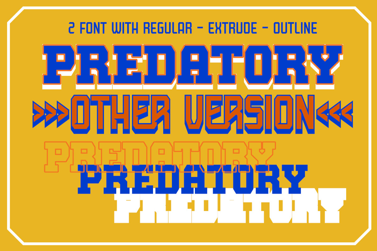 Power Beast Display Font, a Slab Serif Font by Letterhend Studio (Photo 4 of 11)
