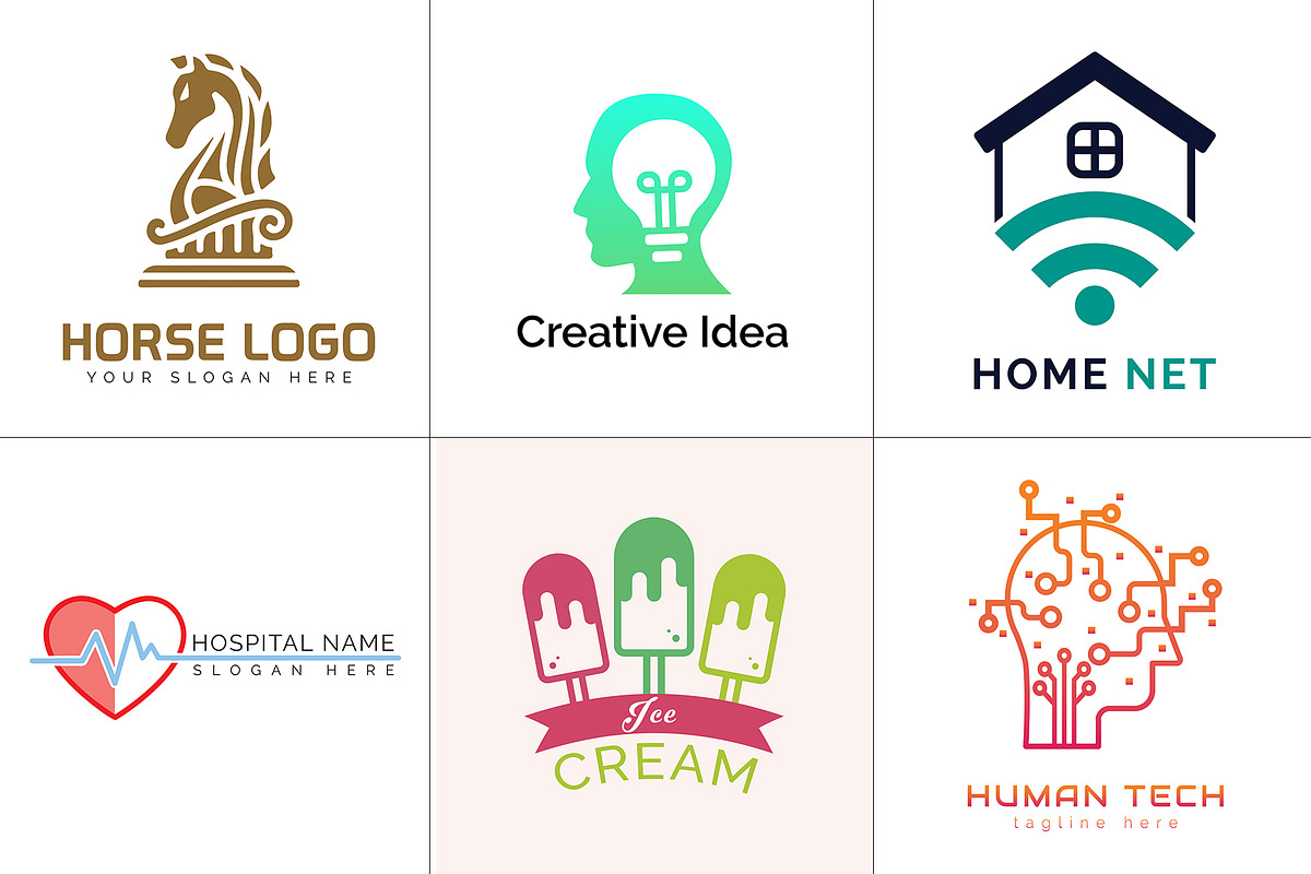 800+ Professional Logos Bundle, a Branding & Logo Template by Design Forest (Photo 33 of 48)