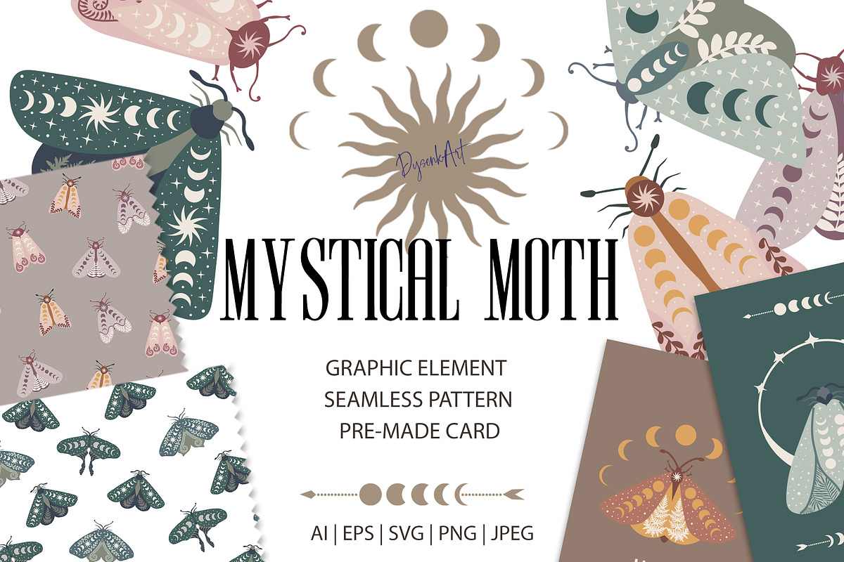 Mystical Moth, an Illustration by DysenkaArt (Photo 1 of 6)