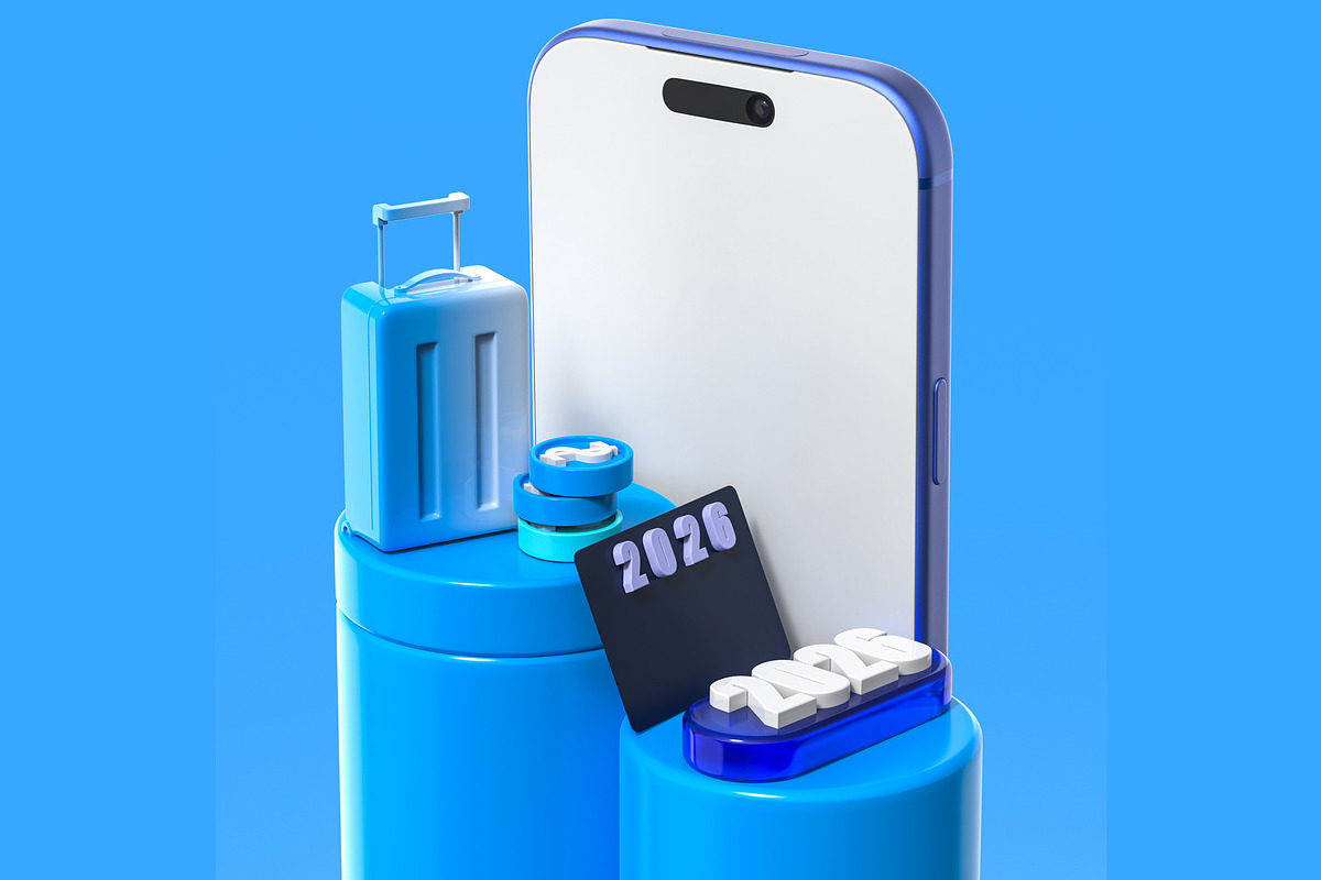 New Year 2026 3D Icon Pack, an Object Illustration by pixelmock (Photo 8 of 13)