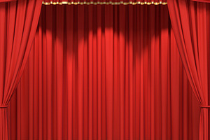 Red stage curtains, an Arts & Entertainment Photo by Pakete Art
