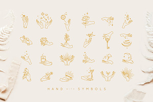 Hand With Symbols