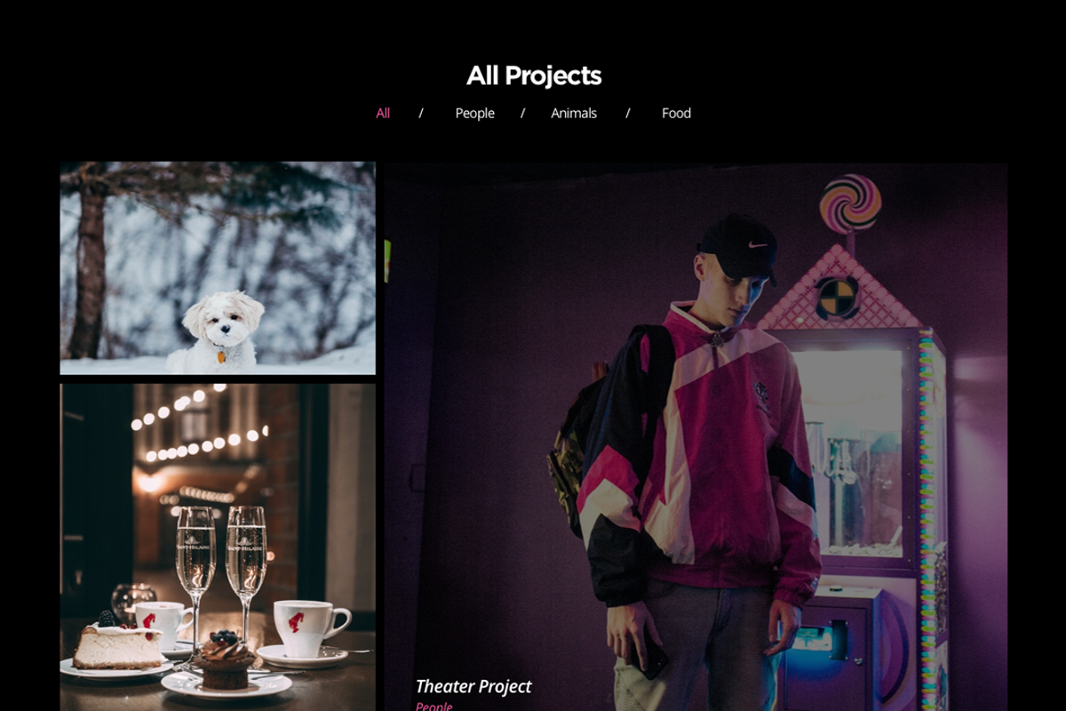 10 Light/Dark Portfolio Web Template, a Websites & App Template by CreativesCastle (Photo 5 of 5)