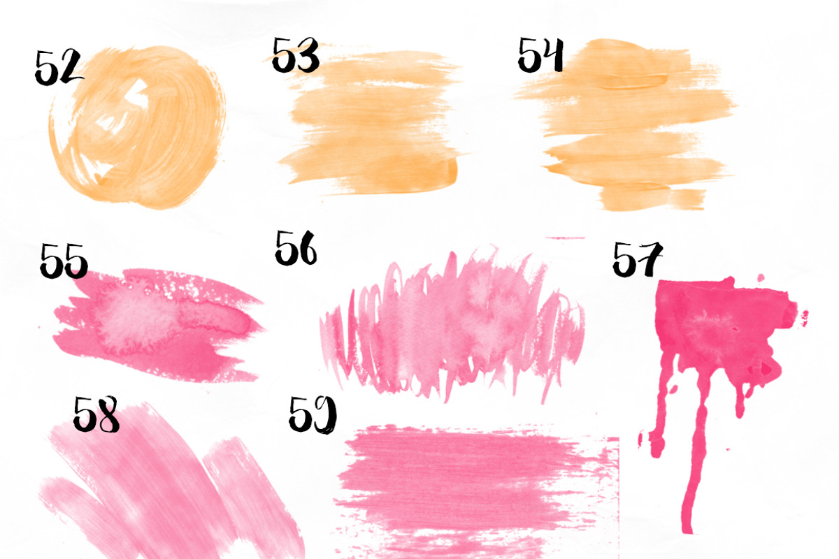 100Brushes!Handdrawn brushes for PSD, a Brush Add-On by holaholga (Photo 5 of 6)