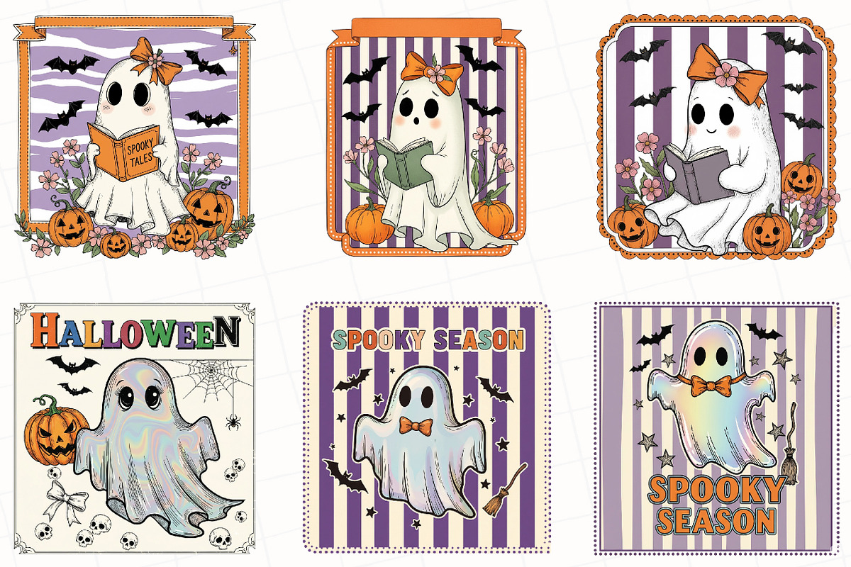 Preppy Coquette Ghost Png, an Illustration by OK Design (Photo 4 of 5)