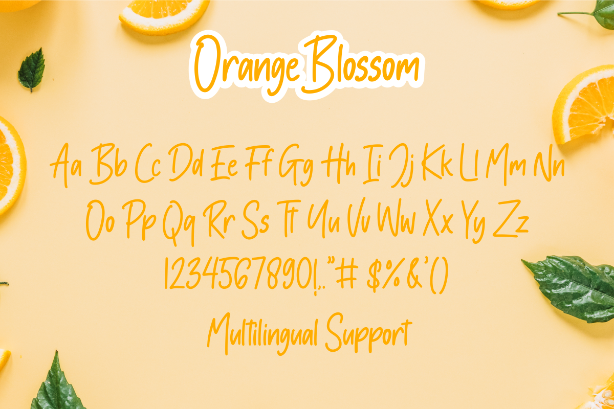 Orange Blossom - Display Font, a Font by Fikryal Studio (Photo 8 of 8)