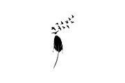 Boho Feather Silhouette Vector, an Object Graphic by jahid234 (Thumbnail 3 of 51)