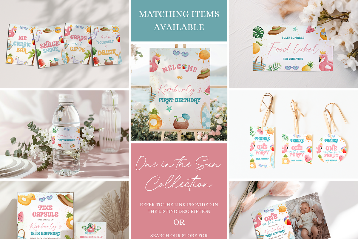 Summer Party Table Sign Template, an Invitation Template by Digital_Mind (Photo 3 of 6)