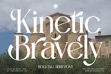Kinetic Bravely - Bold Tall Serif