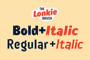 Lonkie Brush, a Sans Serif Font by Jan-Christian Bruun (Thumbnail 4 of 16)