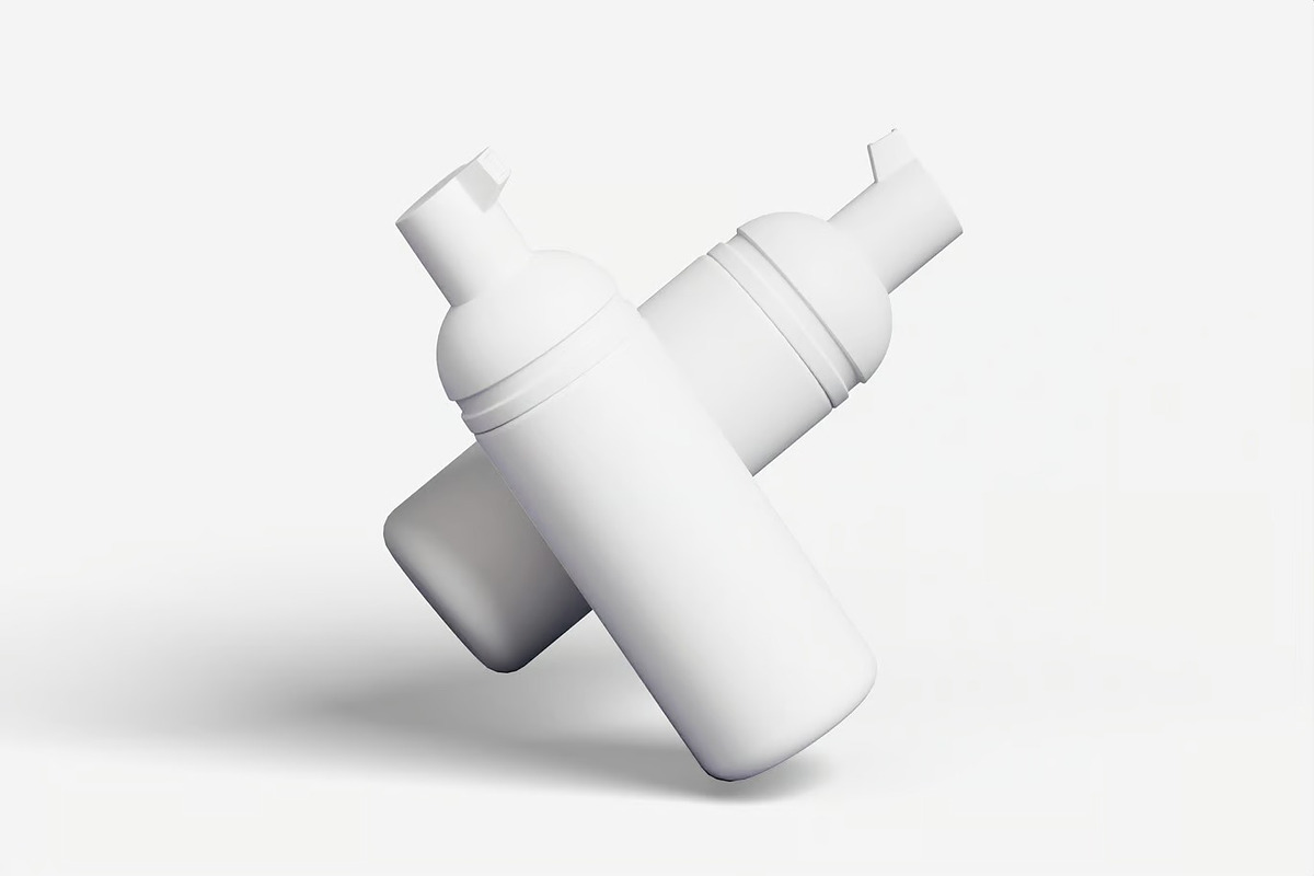 Pump Bottle Mockup, a Packaging Mockup by renderstockmarket (Photo 3 of 4)