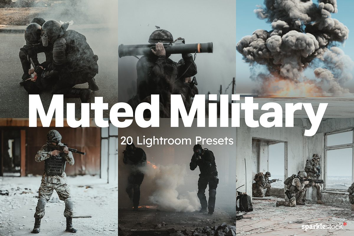 20 Muted Military Lightroom Presets, a Preset Add-On by SparkleStock (Photo 1 of 13)