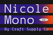 CS Nicole Mono – Monospaced Font, a Sans Serif Font by Craft Supply Co. (Thumbnail 1 of 8)
