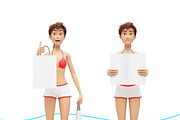 35 Promo Mock-Ups w/ Swimsuit Jenny, an iPad Mockup by Oleg Ribar (Thumbnail 13 of 30)