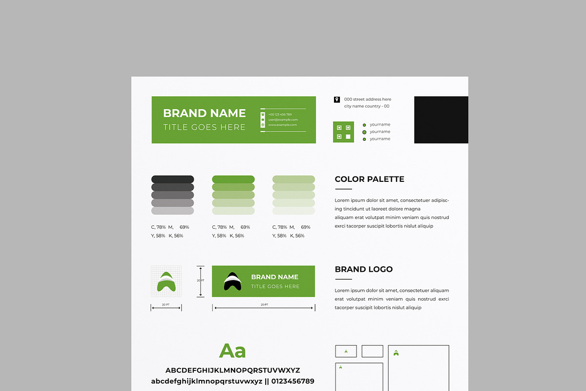 Brand Guidelines Poster, a Poster Template by MightyDesign (Photo 4 of 8)
