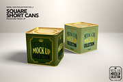 Short Square Lid Cans Mockup, a Product Mockup by INCDesign (Thumbnail 7 of 8)