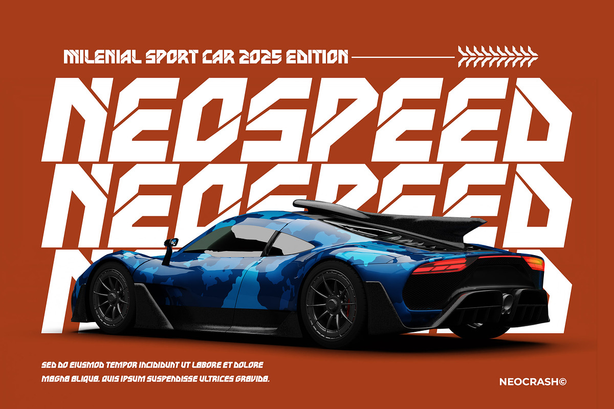 Neocrash - Cyberpunk Futuristic Font, a Sans Serif Font by Salamahtype (Photo 6 of 8)