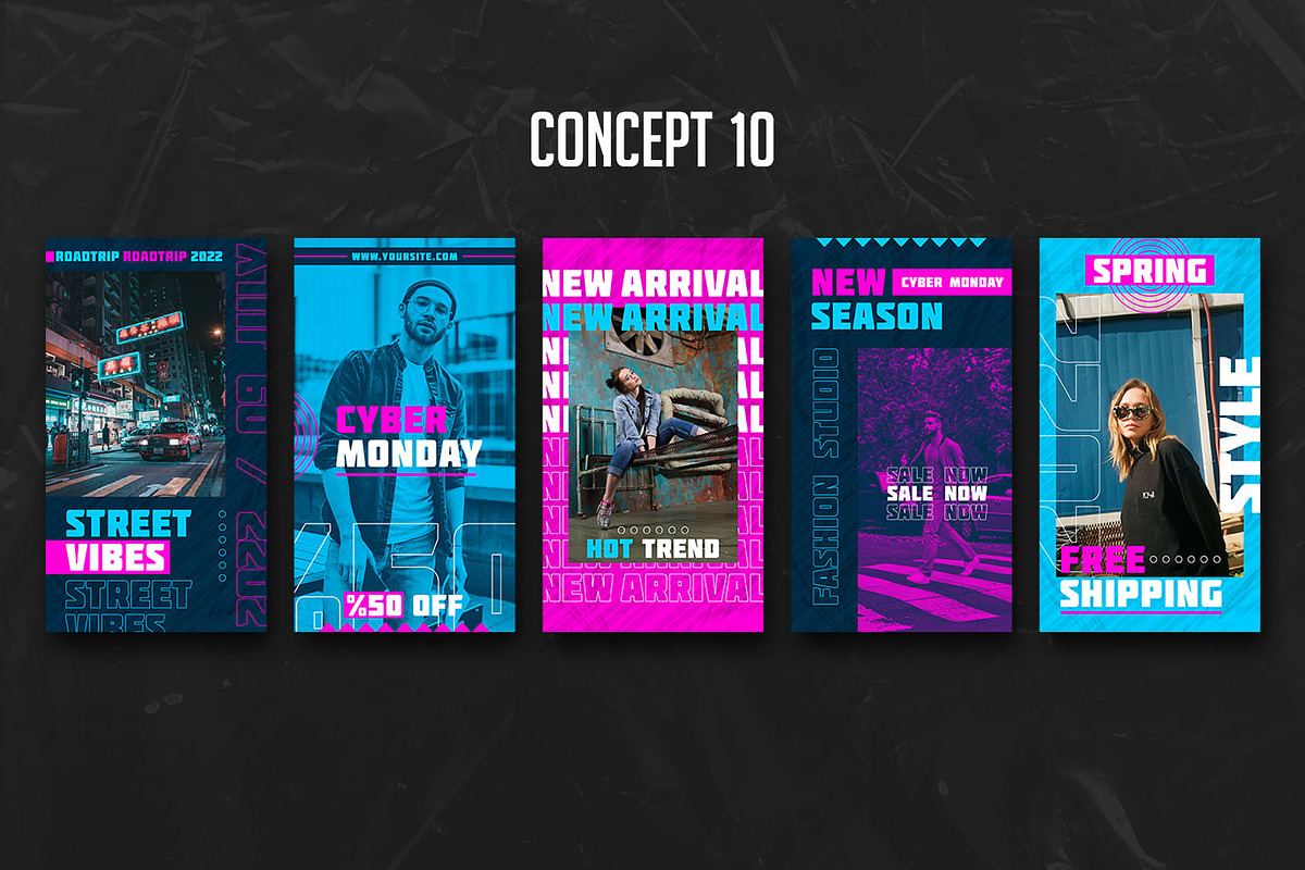 Urban Instagram Story PSD Templates, a Social Media Template by Giraffe Design Studio (Photo 21 of 21)