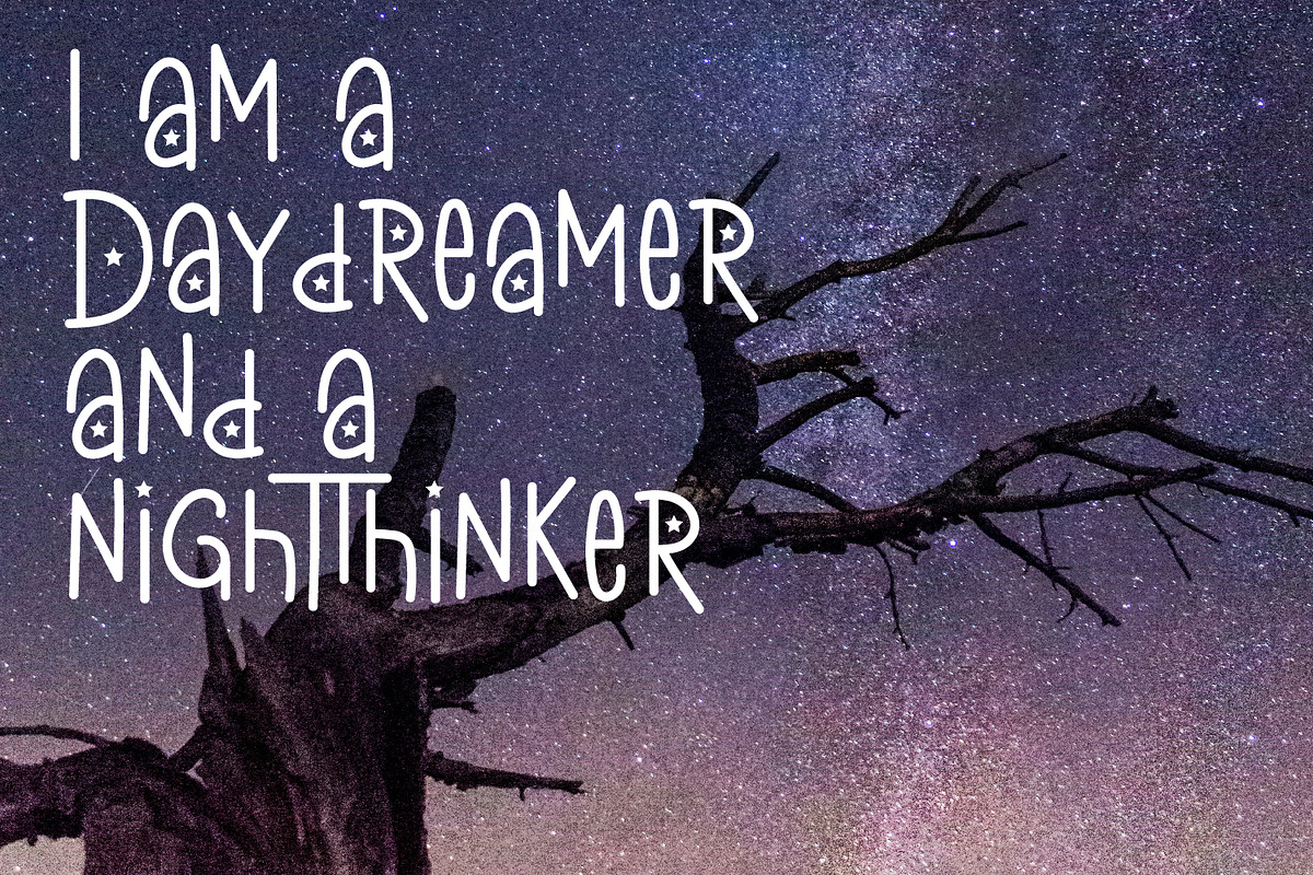 Celestial stars, a Font by Rashdrawn (Photo 2 of 4)